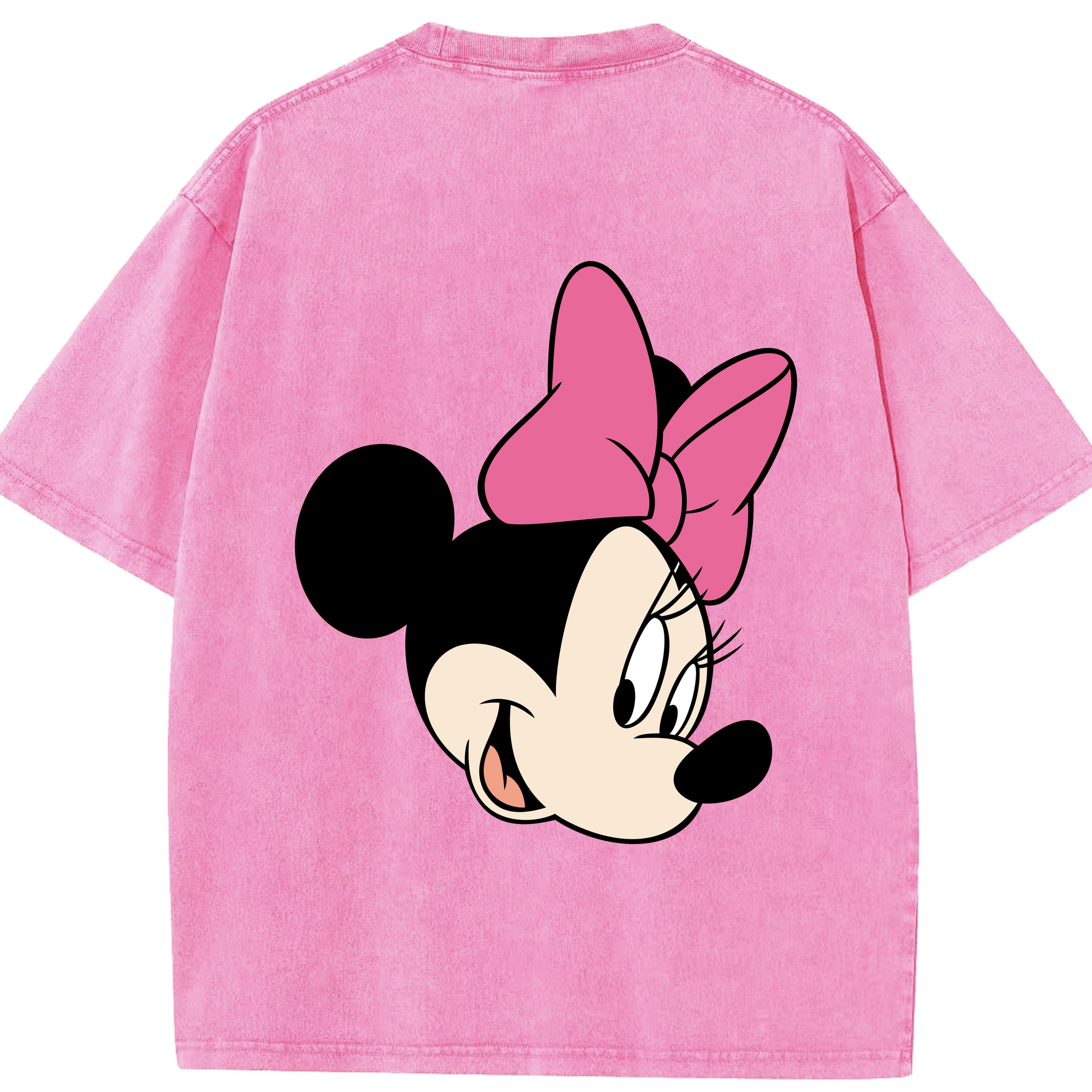 （画像用） ミッキーマウス Mickey Mouse 綿100% ヴィンテージ風 半袖Tシャツ（背面プリント）